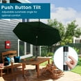thumbnail image 2 of TUAREX 10ft Patio Umbrella with Push Button Tilt and Crank, Outdoor Market Umbrella with 8 Sturdy Ribs, for Garden Deck Backyard Pool, Green, 2 of 6