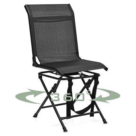 Hunting Chair 360 Degree Swivel Hunting Blind Chair with Carry Handle 330 lbs Capacity Comfortable Waterproof Portable and Silent Folding Dove Hunting Chair for Blinds