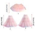 thumbnail image 2 of ZPAQI Women Elastic Waist Puffy Tulle Petticoat Rainbow Cloud Short Tutu Skirt Ballet Dance Pettiskirts Lolita Underskirt, 2 of 14