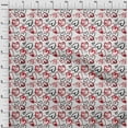 thumbnail image 4 of oneOone Cotton Flex Red Fabric Valentine Heart Sewing Material Print Fabric By The Yard 40 Inch Wide, 4 of 4