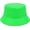 Pu Leather Fluorescent Green, variant on Metallic Bucket Hat Trendy Fisherman Hats Unisex Reversible Packable Sun Cap