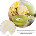 thumbnail image 3 of Angoily Transparent Tape 12 Sheets Candle Wick Stickers Candle Making Sticker Double- Sided Heat Resistance Stickers Hot Wax Wick Stickers for DIY Crafts Office Supplies Clear Duct Tape, 3 of 5