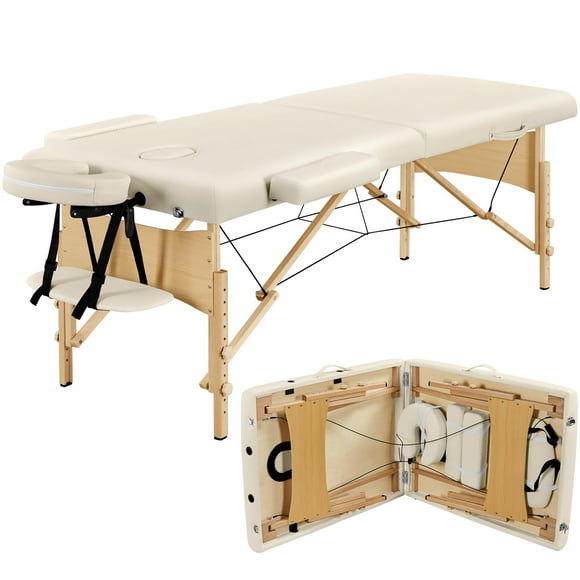 Mesa de masaje Yaheetech, cama portátil para pestañas, crema de spa, 28 pulgadas