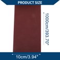 thumbnail image 4 of Papel de lija largo P150 de Unique Bargains 393.70"x3.94" Rollo de lija roja de terciopelo 1 pieza, 4 of 6