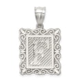 thumbnail image 1 of 925 Sterling Silver Dainty Letter F Initial Name Monogram Necklace Charm Pendant, 1 of 8