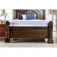 thumbnail image 2 of Furniture of America Oulette Transitional Wood Queen Poster Bed in Cherry, 2 of 7
