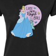 thumbnail image 3 of Disney Princess - Late For My Ball - Juniors Fitted Graphic T-Shirt, 3 of 5