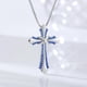 thumbnail image 2 of Necklace Pendant Necklace 18K White Gold Plated Stainless Steel Necklace for Women, 4A  Cubic Zirconia Princess Cut, 2 of 4