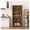 thumbnail image 2 of 64" Kitchen Pantry - Freestanding Storage Cabinet with Adjustable Shelves, Oak Finish - Kitchen Organization for Dishes, Pots, & Dry Goods, 2 of 9