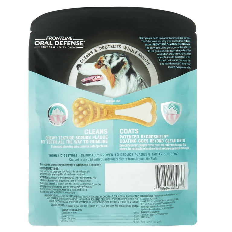 Frontline oral defense dental chews hotsell