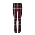 thumbnail image 5 of QATAINLAV Leggings for Women Fashion Plaid Running Yoga Tight Pants Stretch High Waisted Butt Lift Tummy Control Legging Trousers Fall Savings Wine XL, 5 of 7