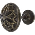 thumbnail image 3 of MERIVILLE Set of 2 Petal Window Drapery Medallion Holdbacks, Curtain Tiebacks, Wall Hook, Tassel Holder, Bronze, 3 of 7