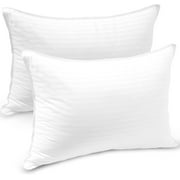 Sleep Restoration Luxury Down-Alternative Pillows for Sleeping, Cotton, Cooling Pillow, 2-Pack