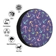 thumbnail image 5 of Spare Tire Cover, Colorful anchor purple cute Wheel Cover Tire Covers for Trailers Car Truck Camper Universal Tire Covering Fits Diameter 16 inch, 5 of 7