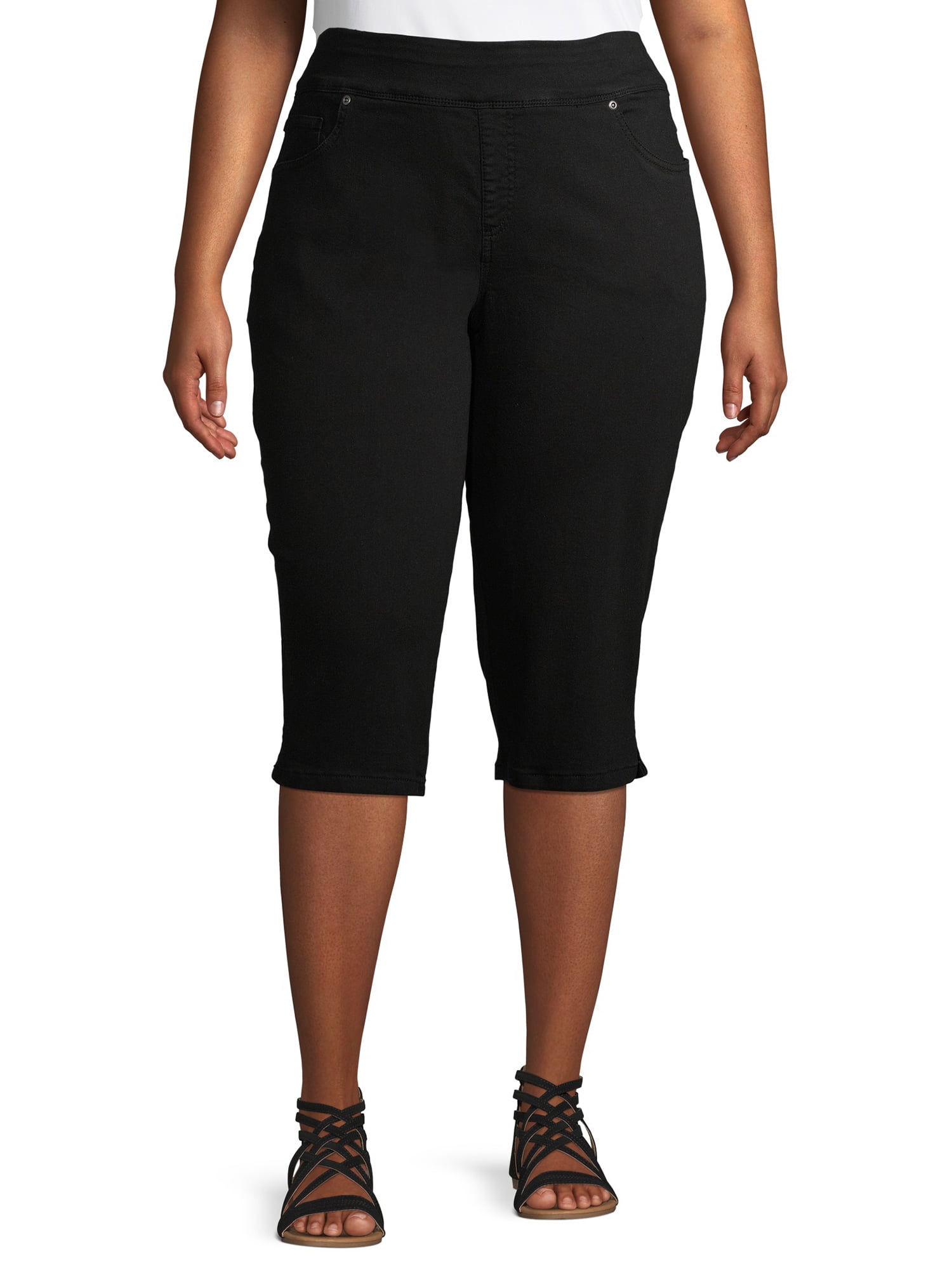 walmart plus size jean capris