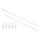 thumbnail image 1 of Uxcell 24" Reemplazo de varilla para persianas, varilla de inclinación de persianas combinables con gancho, varilla de persiana vertical para accesorio de apertura de cortinas de ventana, blanca, 1 of 7