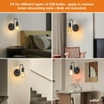 thumbnail image 5 of Black Wall Sconces,Dimmble Vintage Wall Lights E26 Industrial Wall Lamp Retro Wall Lighting Hard Wired Sconces Lighting for Mirror Bedroom Bathroom Hallway, 5 of 13