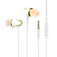 thumbnail image 2 of Dalazy Écouteurs Filaires pour Tablette avec Micro, Portables, Course, Camping, Voyage, Intra-Auriculaires, Commande Filaire, Écoute de Musique, Casque 3,5 mm, Or, 2 of 6