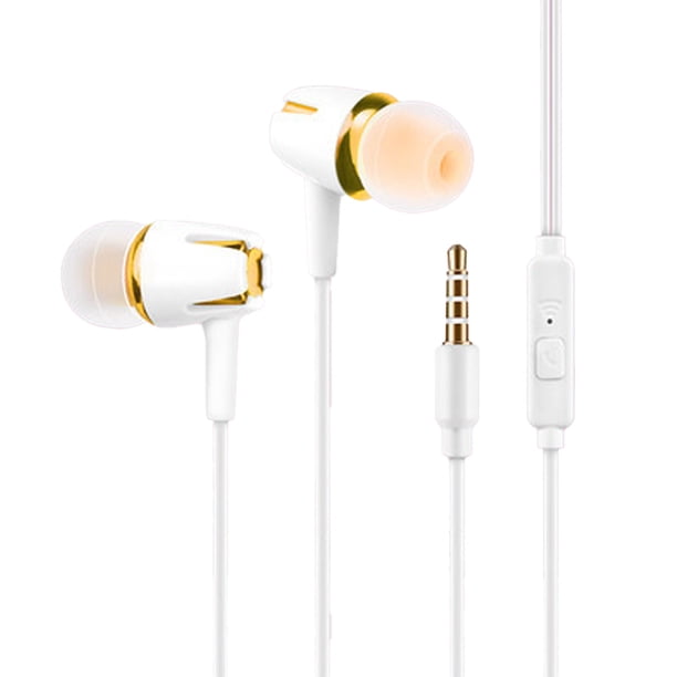 Tholdsy Auriculares universales con cable para ordenador portátil, auriculares portátiles para acampar en la oreja, auriculares suaves para escuchar Cables de audio/vídeo Oro