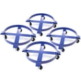 thumbnail image 2 of 4) Heavy Duty - Swivel Caster Wheel - 30 Gallon Drum Dolly 1000 Pound Capacity - Steel Frame Non Tipping, 2 of 5