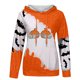 thumbnail image 4 of Moda mujer cuello redondo manga larga Halloween camiseta impresión con capucha bolsillo blusa Tops Fridja ghj987+6539, 4 of 4
