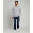 thumbnail image 3 of Real Essentials 3 Pack: Men's Cotton Long Sleeve Henley T-Shirt - Casual Work Activewear Tee (Available In Big & Tall), 3 of 4