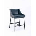 thumbnail image 2 of Boraam Parlor Faux Leather Adjustable Bar Stool - Midnight Blue, 2 of 8