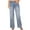 Light Blue, variant on Jeans for Women Loose High Waisted Stretch Straight Leg Denim Pants Baggy Casual Trousers with Pockets