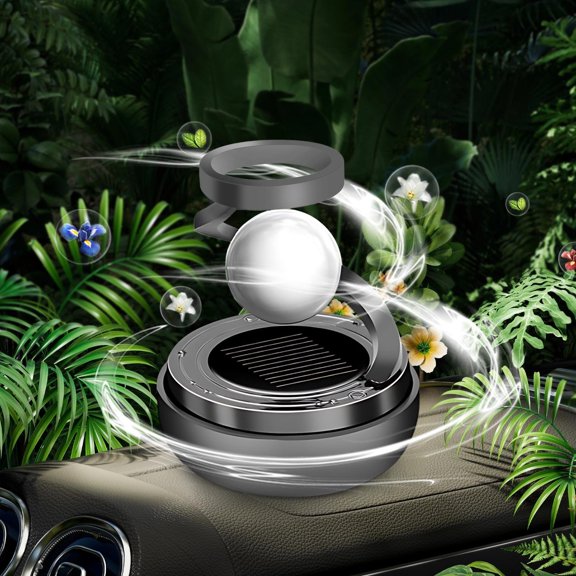 BAOPAI Premium Solar Powered Car Air Freshener with Odor Removal and Long-Lasting Scent for Automotive Interior High-End Design Auto Perfume