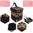 thumbnail image 2 of Cat Retro Mini Trash Can for Car: Foldable with Lid, Leak-Proof and Hanging Storage Bag, 2 of 6