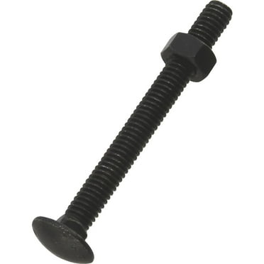 1/2" X 4.5" Galvanized Carriage Bolt Set - Pack Of 8 With Nuts & Washers For Marine & Dock Use