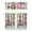 White-441, variant on Paris Girly Pink Kitchen Curtains Set, Travel Adventure Vintage Style Tier and Valance, Airplane Flight Holiday Trip Themed Drapes for Office, Kitchen or Small Window Space