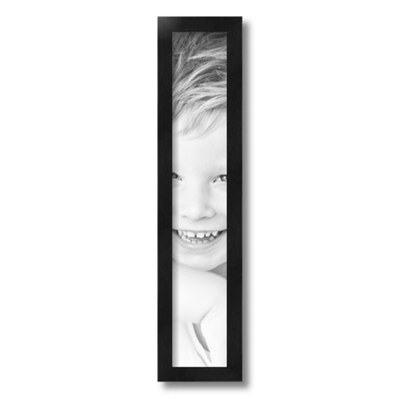 ArtToFrames 4x22" Black Picture Frame, Black Wood Poster Frame, with Regular Acrylic and 2 (FBPL-5141)