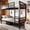 Vintage Brown, variant on GalnFu Metal Bunk Bed Twin Over Twin, Heavy Duty Steel Frame with Full-Length Guardrail,Rustic Brown
