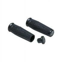 Kuryakyn Motorcycle Handlebar Accessory: Hex Grips With End Caps, Universal Fit For 7/8" Diameter Handlebars, Satin Black, 1 Pair 5929