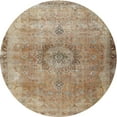 thumbnail image 1 of Ahgly Company Indoor Round Traditional Brown Persian Area Rugs, 4' Round, 1 of 6