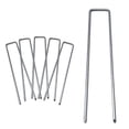 thumbnail image 1 of Estacas de jardín, grapas para césped tipo U compatibles con césped artificial, 100 unidades, 1 of 5
