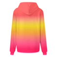 thumbnail image 4 of FNFYFH Womens Oversized Hoodies Gradient Drop Shoulder Sweatshirts Casual Long Sleeve Hooded Pullover Tops with Pockets, 4 of 5