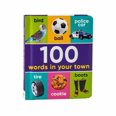 Pre-Owned 100 Words in Your Town (Book & Downloadable App!) (Board book) 1640309756 9781640309753