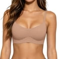 thumbnail image 2 of Byworldtasic Womens Wireless Bras Seamless Comfort Push Up Support Bralette Full Coverage Everyday Lounge Bra, 2 of 8