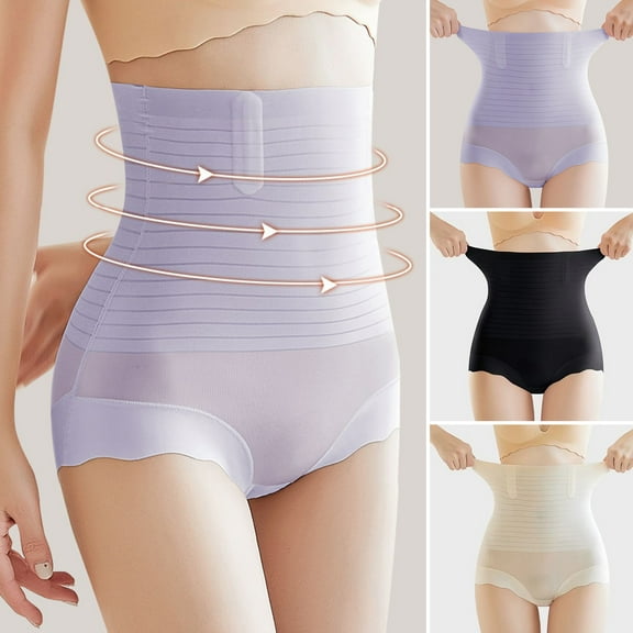 HEVIRGO Tummy Control Shapewear Panties for Women Seamless Flat Belly Hip Lift Body Shaper Underwear High Waisted Slimming Short
