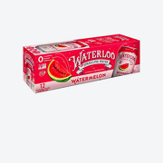 Waterloo Sparkling Water Zero Sugar Zero Calories Watermelon Sparkling Water 12 pk, 144 fl oz [Pack of 2]