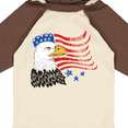thumbnail image 4 of Inktastic American bald eagle and flag sketch style Boys or Girls Long Sleeve Baby Bodysuit, 4 of 5