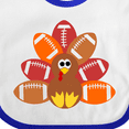 thumbnail image 4 of Inktastic Thanksgiving Cute Football Turkey Boys or Girls Baby Bib, 4 of 4