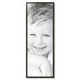 thumbnail image 2 of ArtToFrames 15" x 42" Black Square with Gold Beads Picture Frame, 15x42 inch Black Wood Poster Frame (WOM-5021), 2 of 7