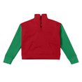 thumbnail image 3 of Half Zip Sweatshirts for Girls Boys Long Sleeve Stand Collared Thumb Hole Plain Sweatshirt with Pockets Pullover Tops, 3 of 4