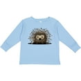 thumbnail image 3 of Inktastic Porcupine Boys or Girls Long Sleeve Toddler T-Shirt, 3 of 5