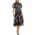 thumbnail image 2 of Nicole Miller Pintuck Waist Shirtdress, Sizes 4-16, 2 of 7
