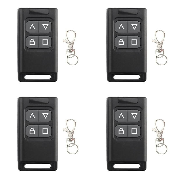 4X Control Remoto Inalámbrico de 433 MHz con Copia Automática, Controlador de Apertura de Puerta de Garaje Eléctrico, Duplicador, Clonador, Transmisor de Clonación