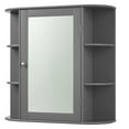 Costway Multipurpose Mount Wall Surface Bathroom Storage Mirror